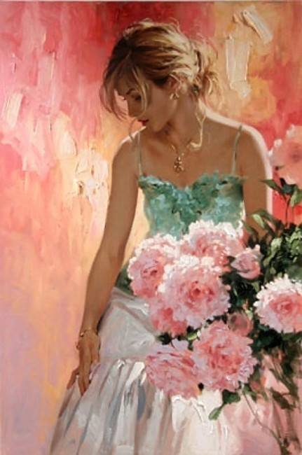 devushka  s rozami - оригинал