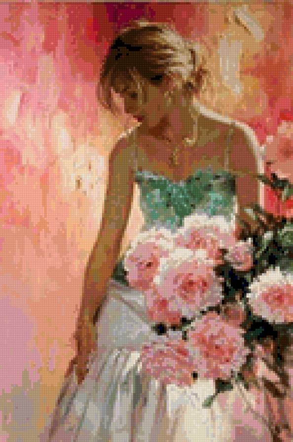 devushka  s rozami - предпросмотр