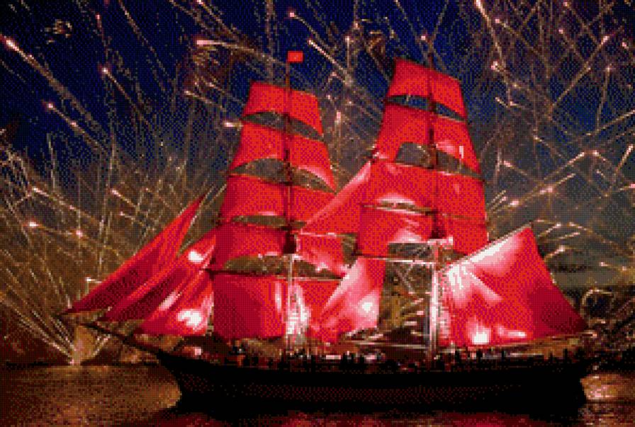 Алый - паруса, корабль - предпросмотр