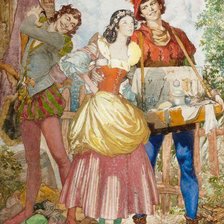 Схема вышивки «скоморохи»