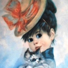 Девочка с кошкой