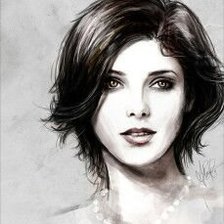 Схема вышивки «девушка»