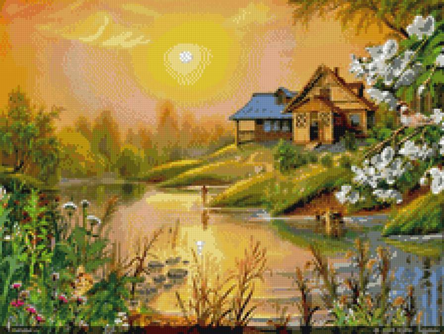 Закат - картина - предпросмотр