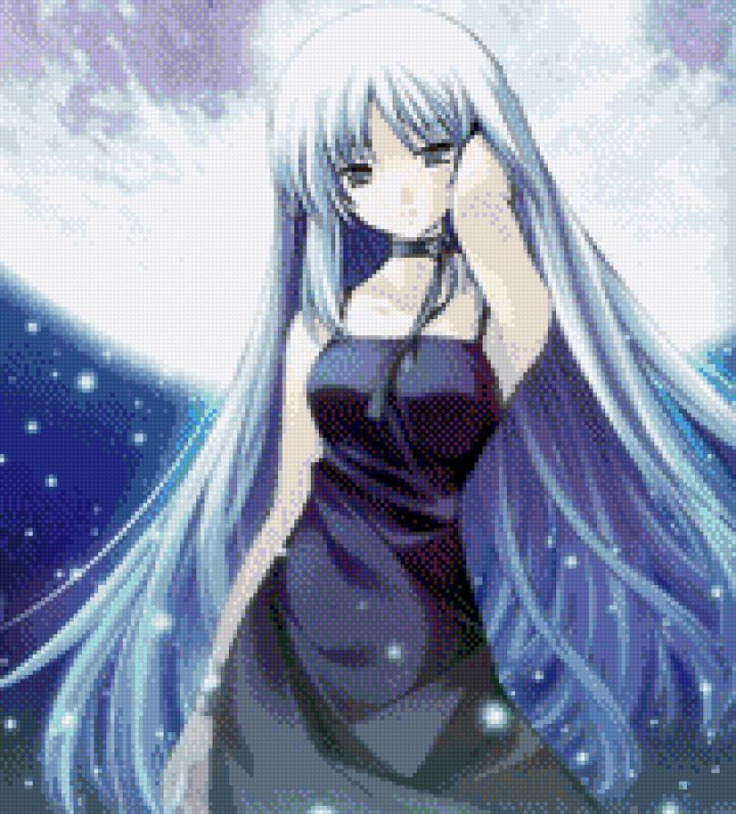 девочка - девочка, аниме - предпросмотр