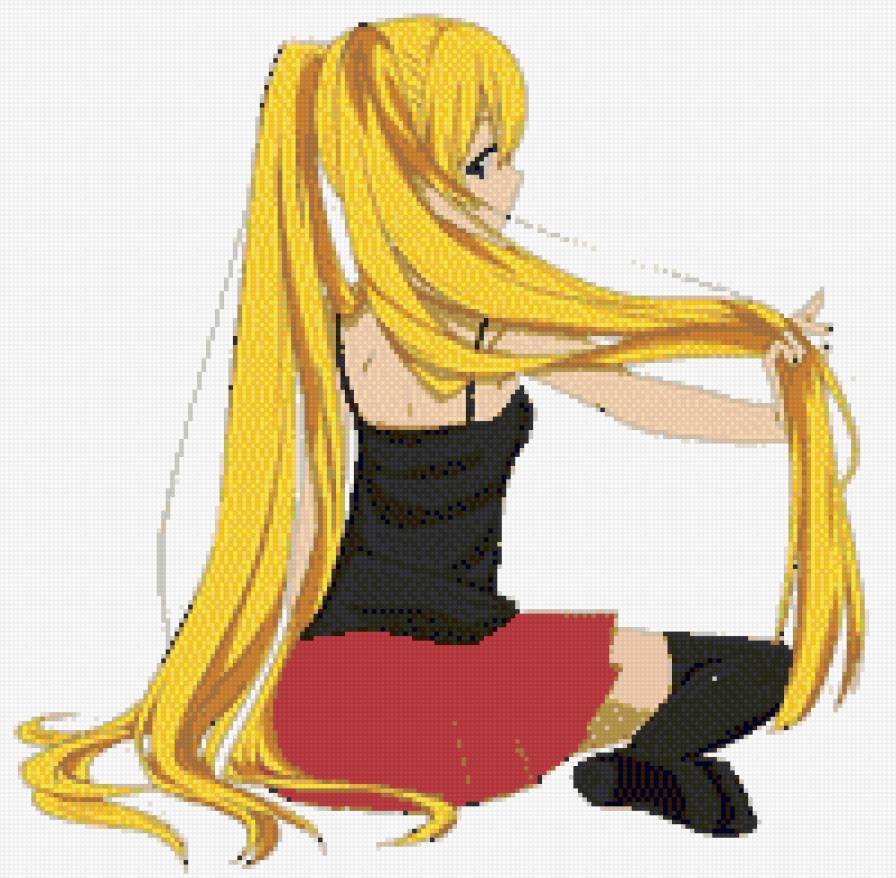 девочка - девочка, аниме - предпросмотр