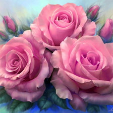 Оригинал схемы вышивки «Цветы. Розы» (№874686)