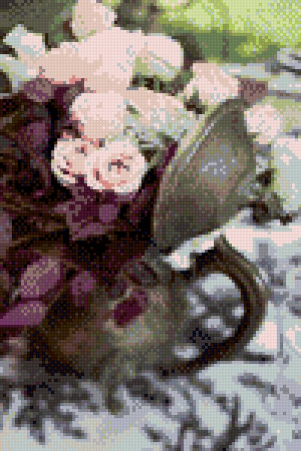 Кувшин с цветами - цветы, кувшин - предпросмотр