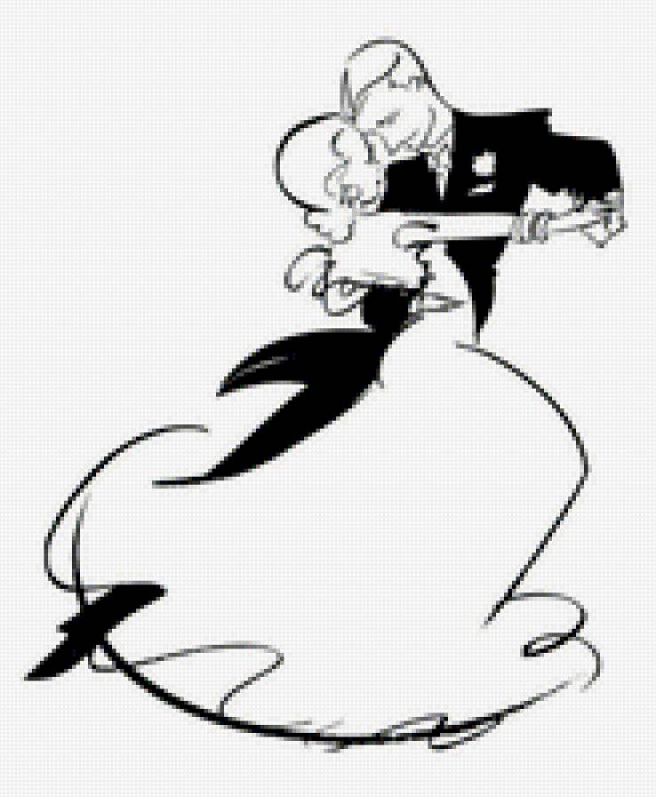 танец сердец - моно, танец, пара, люди, страсть - предпросмотр