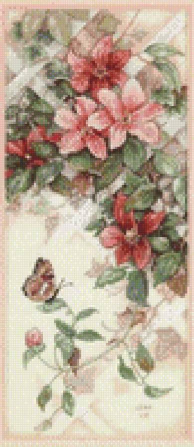 цветы - цветы, бабочка - предпросмотр