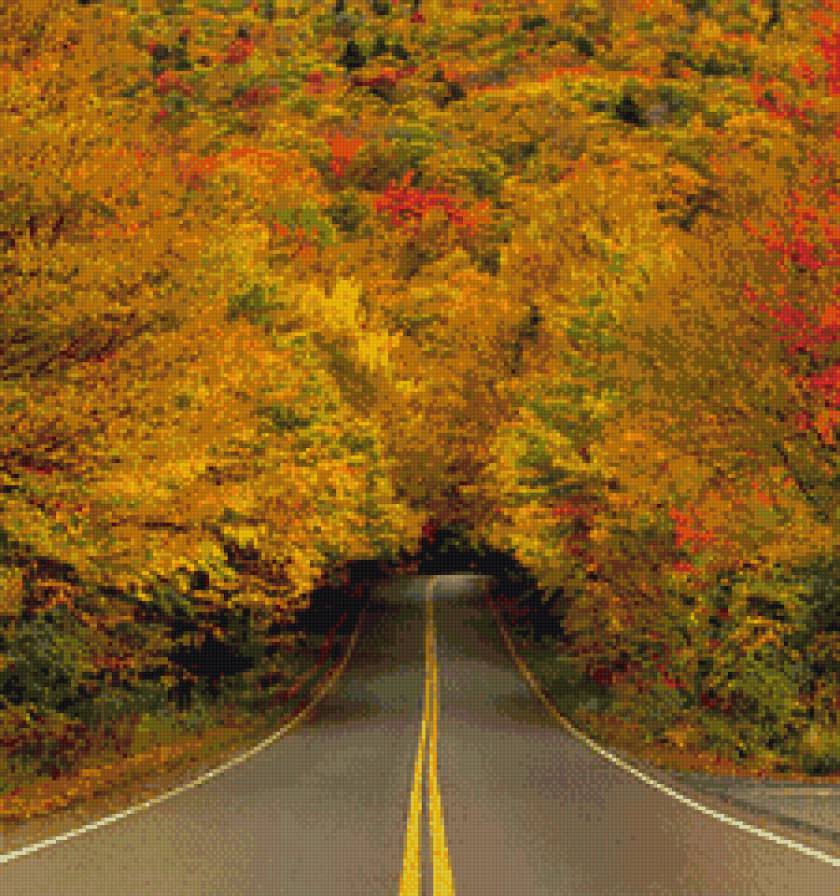 Тоннель - осень - предпросмотр