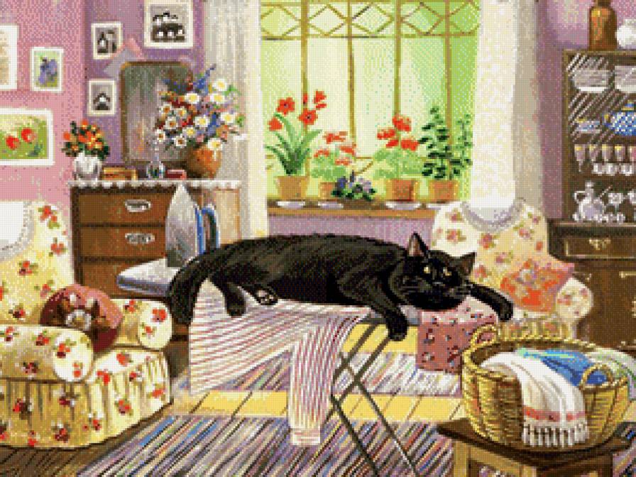 наглый кот - лентяй, квартира, кот - предпросмотр