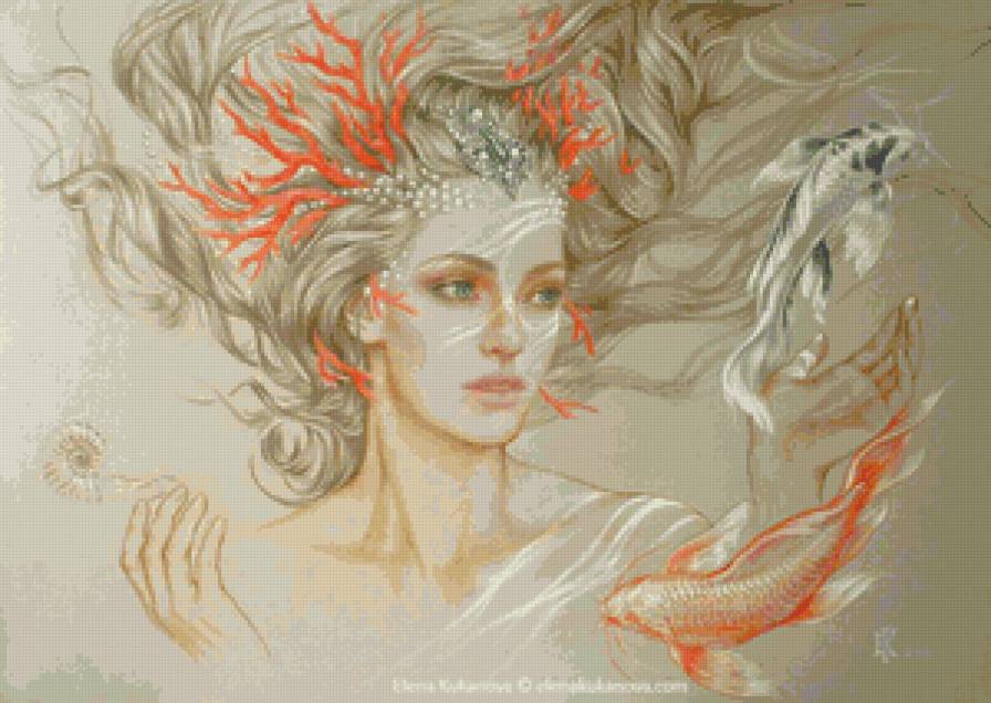 русалочка - портрет - предпросмотр