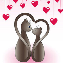 Схема вышивки «коты»