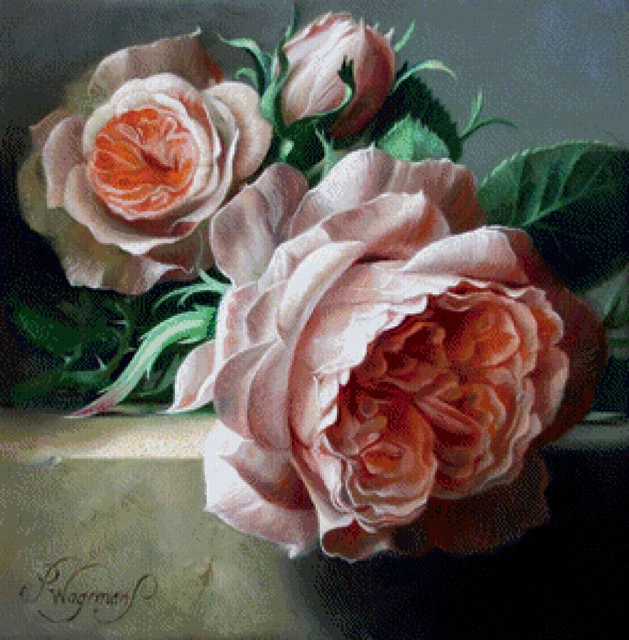 Pieter Wagemans  - цветочный натюрморт - натюрморт - предпросмотр