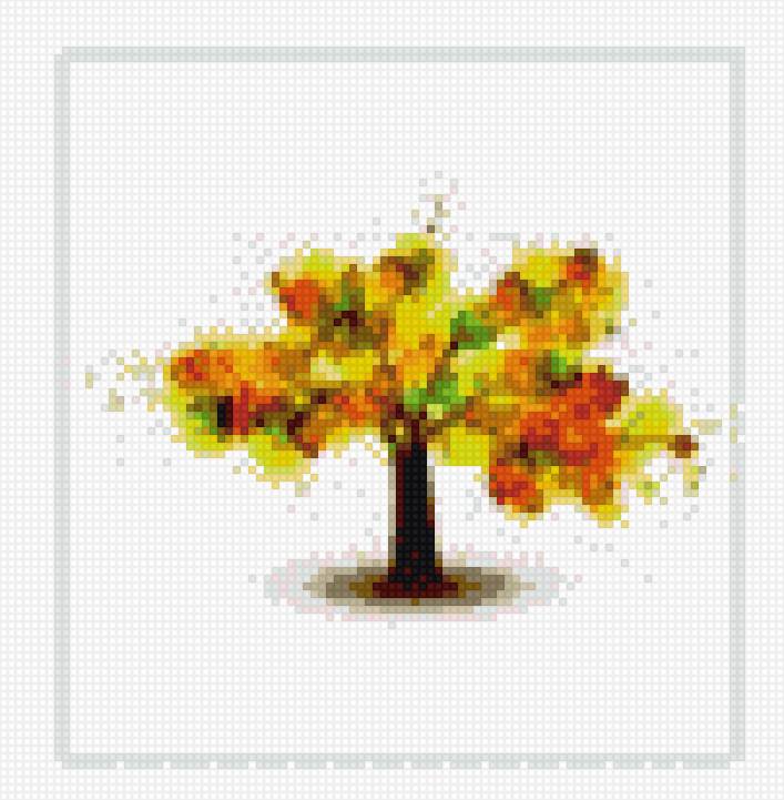 Осеннее деревце - осень, времена года, деревья - предпросмотр