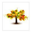 Схема вышивки «Осеннее деревце»