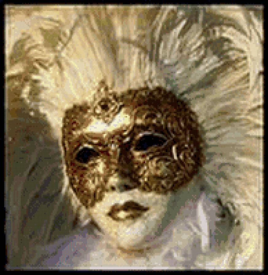 Веницианская маска - карнавал, лицо, маска - предпросмотр