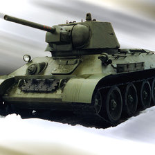 Схема вышивки «Танк»