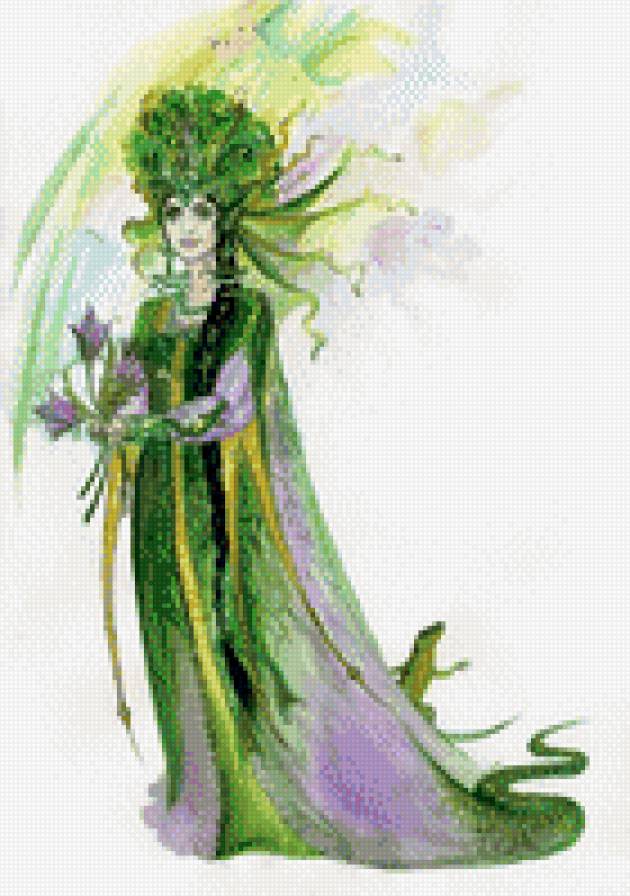 Хозяйка Медной горы - ящерица, сказка, девушка - предпросмотр