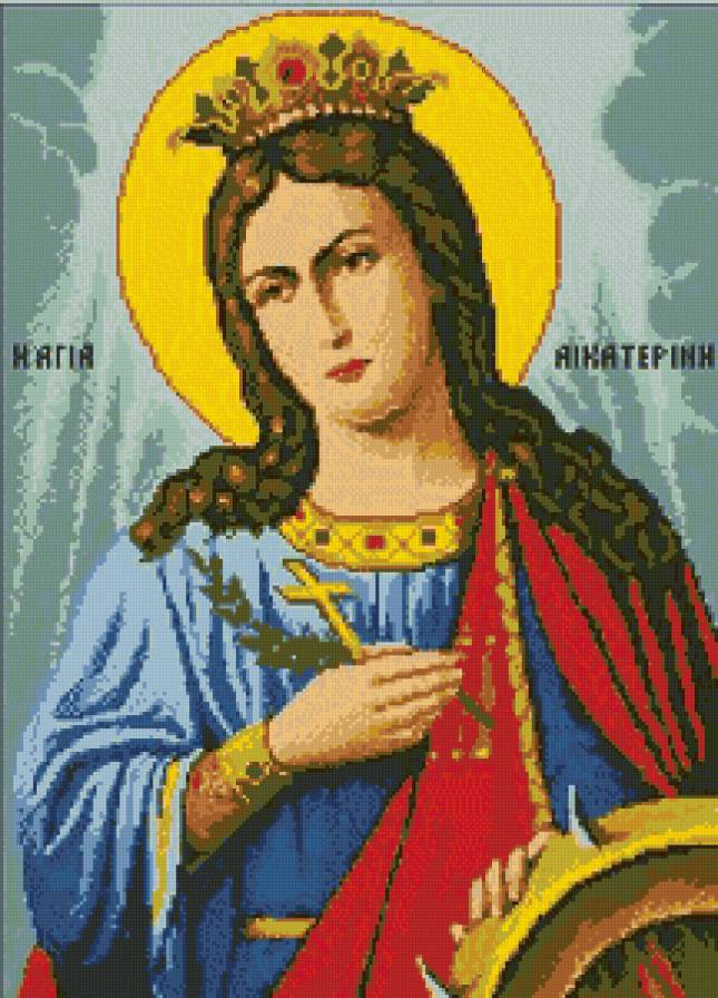 СВЯТА КАТЕРИНА - религия икона - предпросмотр