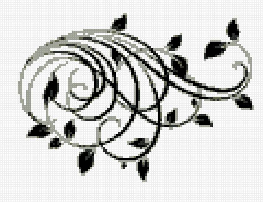 вензель - скатерть, кухня, вензель, монохром - предпросмотр