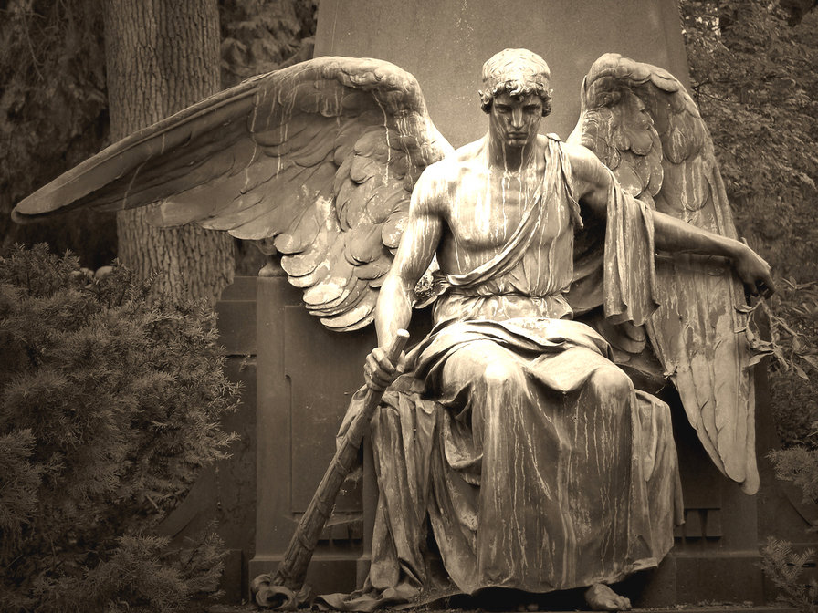 Ангел с мечом - агнел, меч, скульптура - оригинал