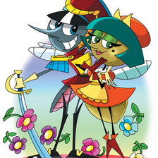 Схема вышивки «муха-цокотуха»