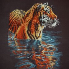 Оригинал схемы вышивки «Тигр» (№880624)