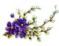 Оригинал схемы вышивки «весенние цветы» (№880976)