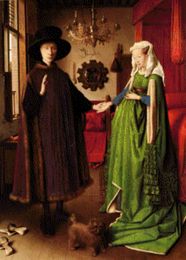 Matrimonio Arnolfini [Jan Van Eyck] - arte-pintores - предпросмотр