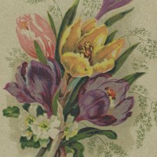 Схема вышивки «старая открытка»