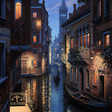 Схема вышивки «вечерняя венеция»
