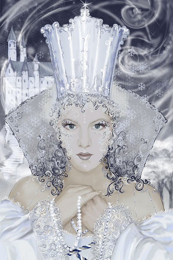 снежная королева - девушка - оригинал