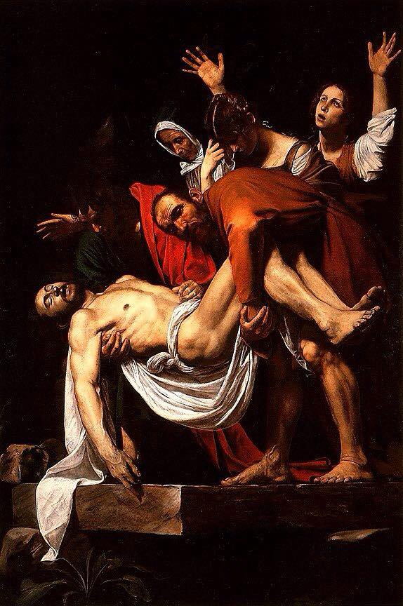 El santo entierro Caravaggio - religioso - оригинал