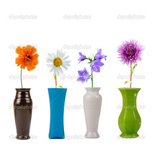Схема вышивки «цветы в вазах»