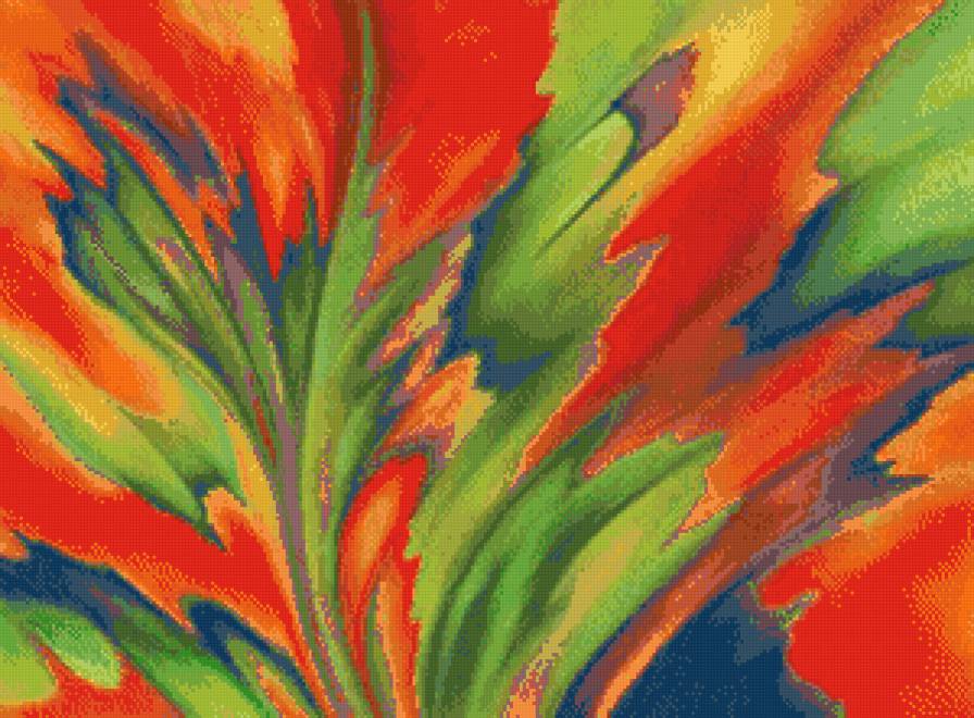 Абстракция - буйство красок - предпросмотр