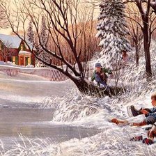 Схема вышивки «катание»