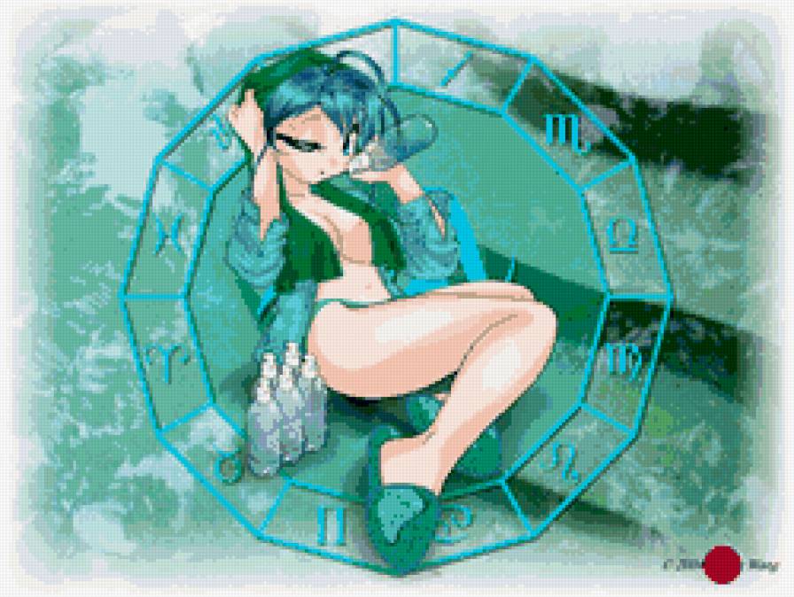 водолей - анимэ, гороскоп, созвездие, знаки зодиака, фэнтези - предпросмотр