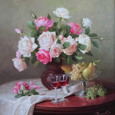 Розовый букет