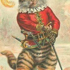 Схема вышивки «Gato con Botas»