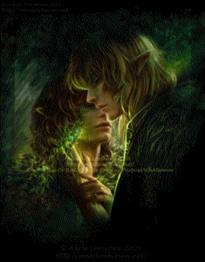 пара друидов - феи, сказки, волшебство, эльфы - предпросмотр