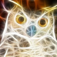 Схема вышивки «воздушная сова»