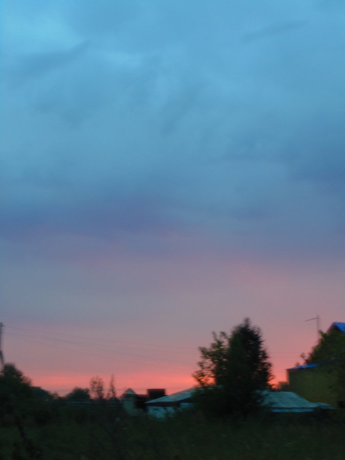 Вид из окна. - природа - оригинал