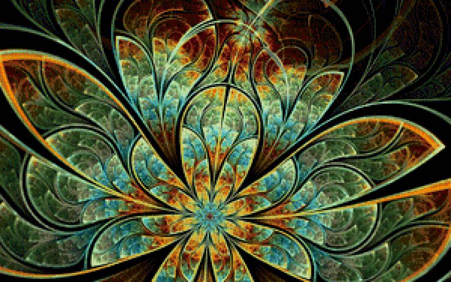 Цветок абстракция - цветок, абстракция - предпросмотр