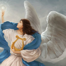 Оригинал схемы вышивки «ангел хранитель» (№887673)