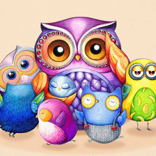 Схема вышивки «совята»