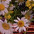 Предпросмотр схемы вышивки «корзина с ромашками» (№888349)