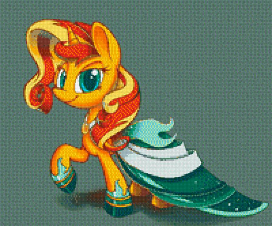 Сансет шимер - пони - предпросмотр