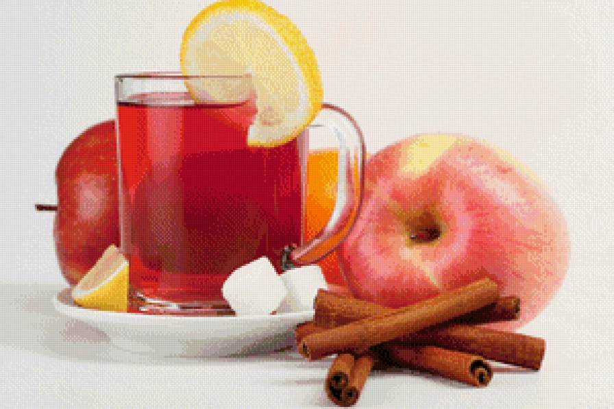яблочный чай с корицей - натюрморт, чай - предпросмотр
