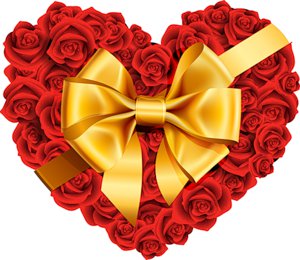 сердце из роз - валентинки, сердечки - оригинал